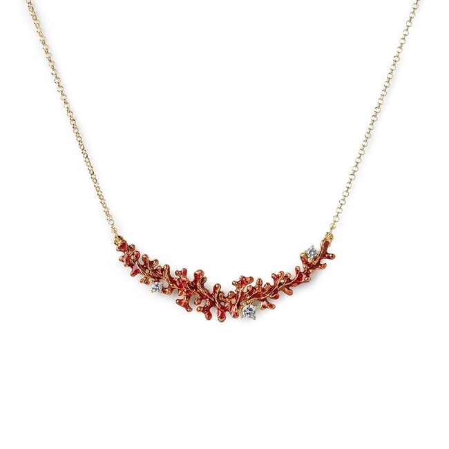 isola bella corallo 20001484 mini collier corallo