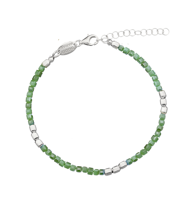 dodo mariani Arcoiris ai105 bracciale arcoiris mezzi cristalli verde
